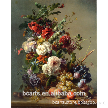 Top quality modern designs peony flower art paintings with low price